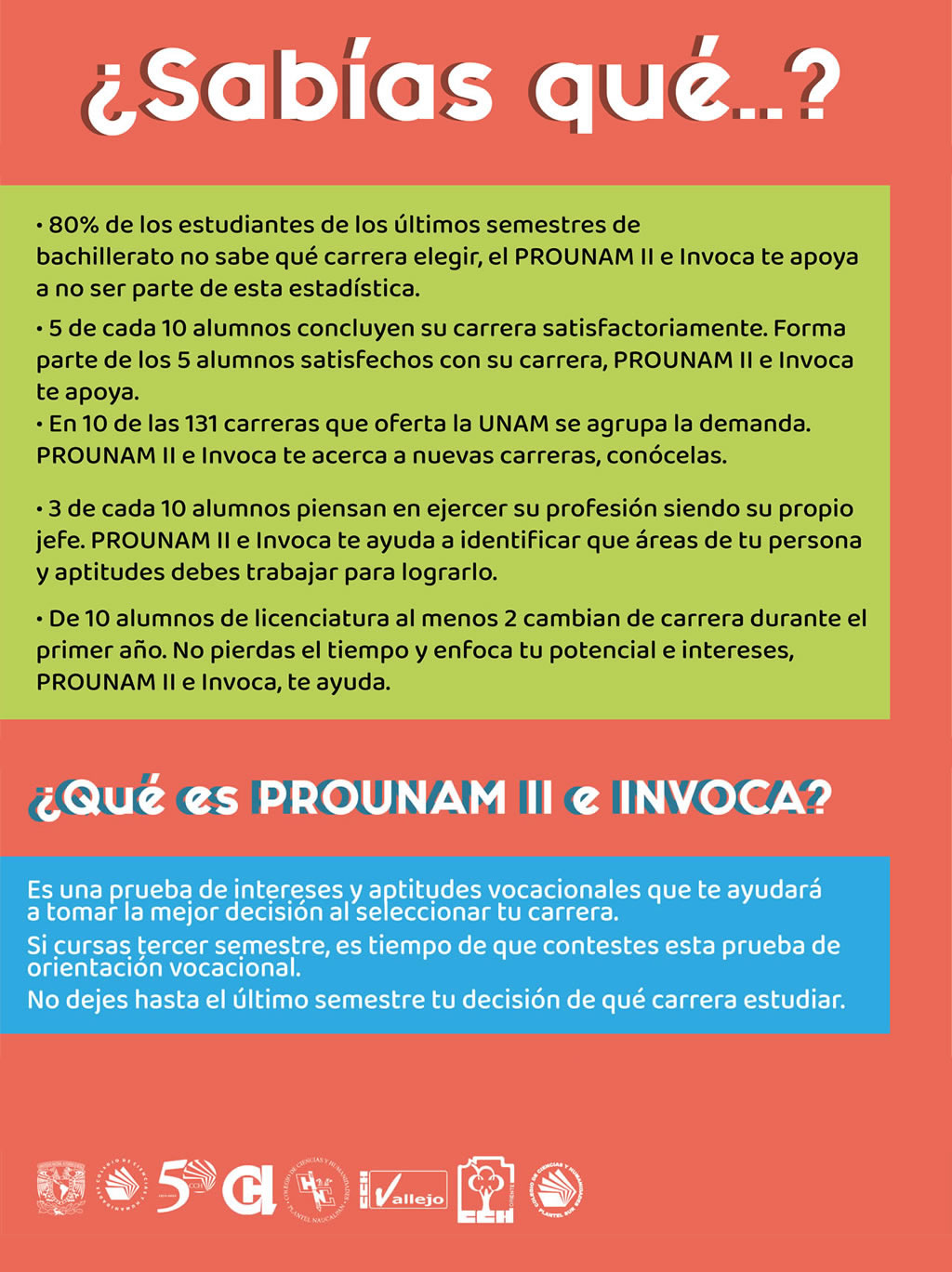 PROUNAM II e INVOCA | Colegio de Ciencias y Humanidades